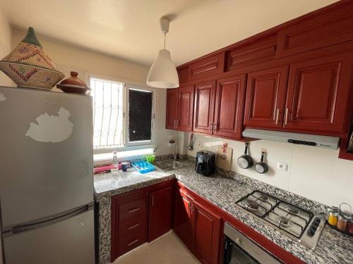 Nhà bếp/bếp nhỏ tại Cozy Appartement with nice view