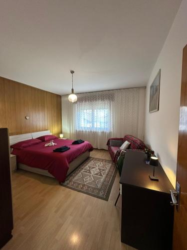 Giường trong phòng chung tại Appartamento San Lucano