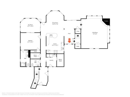 a floor plan of a house at Sunset View in Swanton