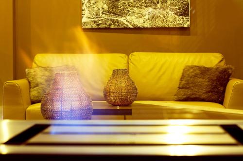 Ruang duduk di THE GRAND Ahrenshoop