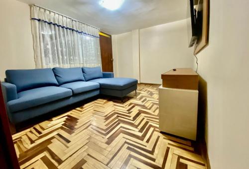 Χώρος καθιστικού στο Departamento moderno con parking cerca de la Plaza de Armas