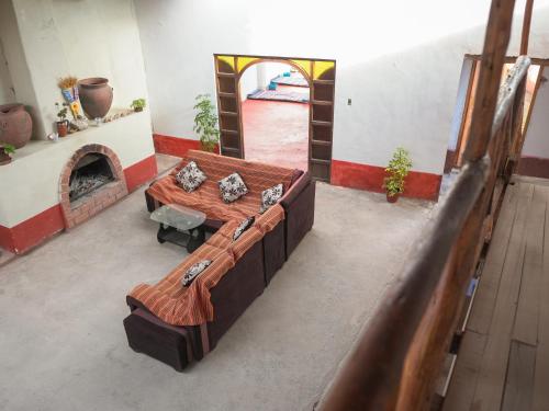 Posezení v ubytování Refugio tierra viva