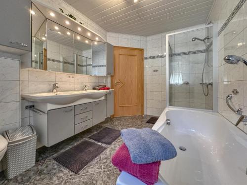 Koupelna v ubytování Sonnenwald