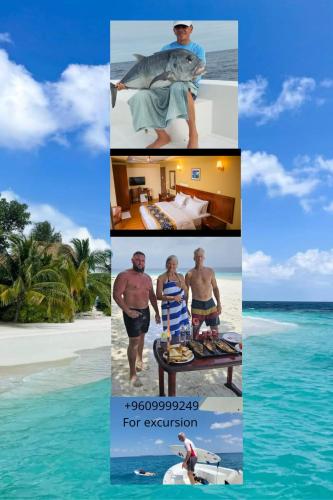 Blue Wave Hotel Maldives - If booked Fullboard a week, free transport to hotel - Best for fishing surfing snorkeling sandbank