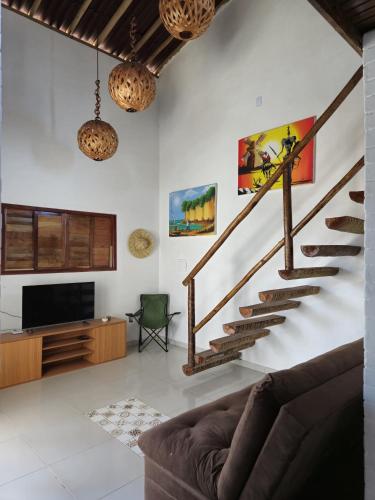 Χώρος καθιστικού στο boulervard rustic loft