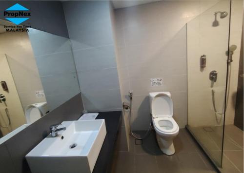 Phòng tắm tại Copthorne Hilltop Resort, Sunrise n Mountain view at Cameron Highlands