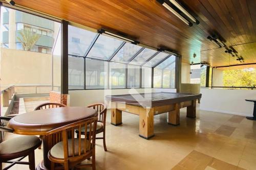 Posezení v ubytování Apartamento completo com serviço de limpeza em Alphaville