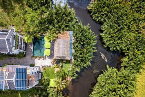 Letecký snímek ubytování Ony Retreat Villas