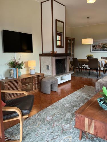 Et opholdsområde på Villa Rosina Veranda