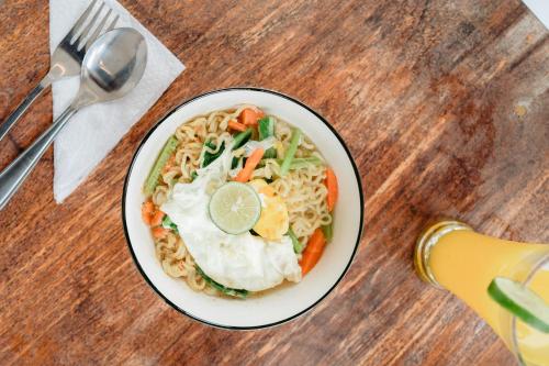 Jídlo v vily nebo okolí