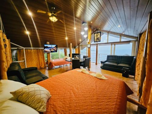 Μια τηλεόραση ή/και κέντρο ψυχαγωγίας στο Cabaña El Varadero