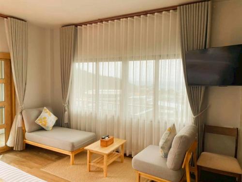 Χώρος καθιστικού στο Secrest Boutique Kohtao Thailand