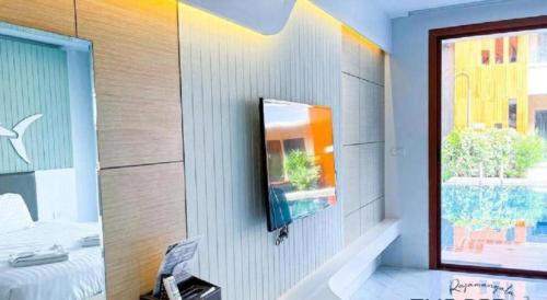 Ένα μπάνιο στο The Bed Vacation Rajamangala Hotel