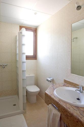 Ein Badezimmer in der Unterkunft Hotel Las Truchas