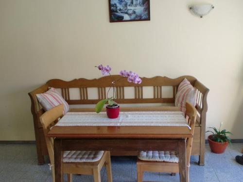 Χώρος καθιστικού στο Pensiunea Arpasel