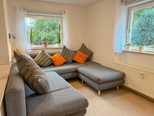 Coin salon dans l'établissement Apartment auf zwei Etagen - Casita