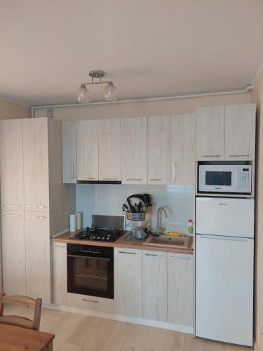 Kuchyň nebo kuchyňský kout v ubytování Daria