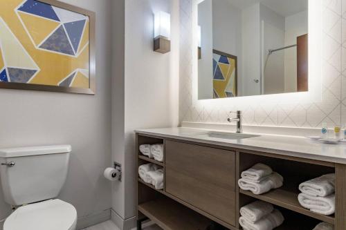 Ванная комната в Comfort Inn & Suites Orlando Sanford Airport