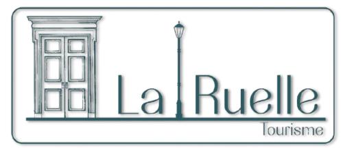 a sign with a door and the words la rule at La Ruelle Guest House in Puducherry