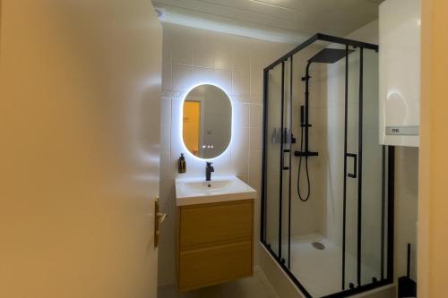 Ванная комната в Brunnalm Blick Apartment