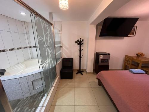 Ένα μπάνιο στο Hostal Milagros