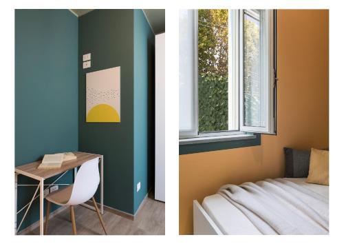 Ένα ή περισσότερα κρεβάτια σε δωμάτιο στο Ai Binari - Binario 1