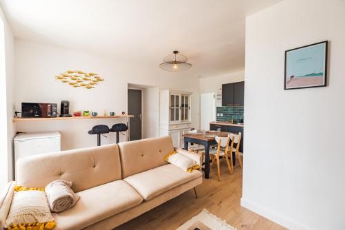 Η κουζίνα ή μικρή κουζίνα στο Evasion Paimpol appartement neuf et confortable