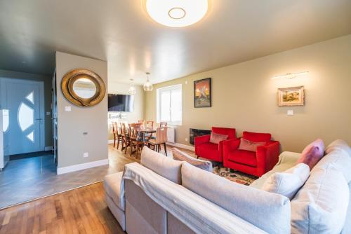 Posezení v ubytování Maison familiale 8 personnes entre mer et campagne