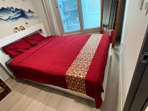 Ένα ή περισσότερα κρεβάτια σε δωμάτιο στο #Gwangan# exotic accommodation