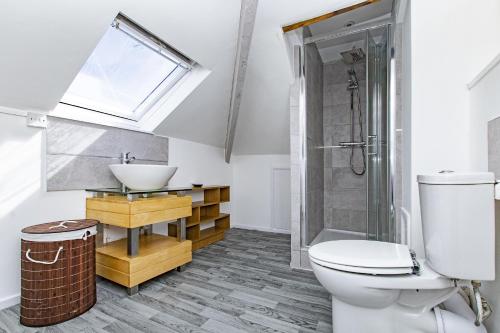 Vannituba majutusasutuses Montague House Apartments