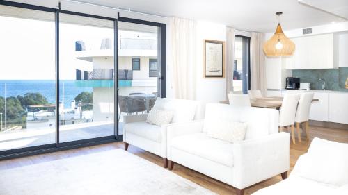 Χώρος καθιστικού στο ALLONBAY prime apartment