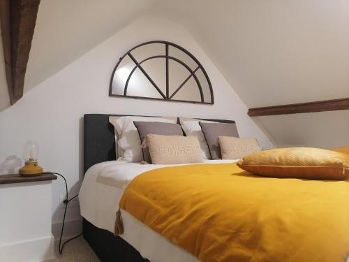 Postel nebo postele na pokoji v ubytování Gîte classé 3 étoiles - Morlaix