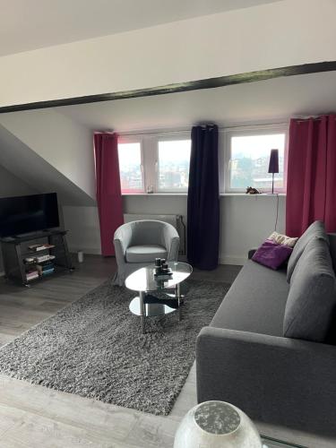 Posezení v ubytování Ferienwohnung Amselnest