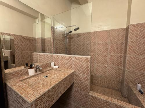 Koupelna v ubytování Auberge Nostradamus, Appartement 3