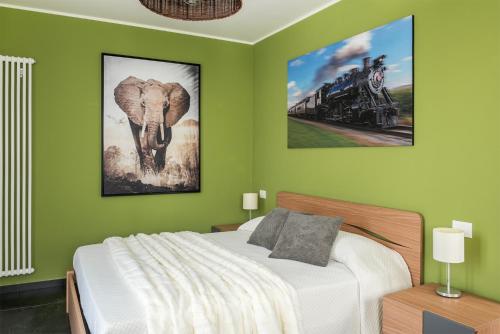 Ένα ή περισσότερα κρεβάτια σε δωμάτιο στο Ai Binari - Binario 2