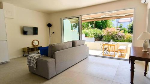 Posezení v ubytování La Cabanne, 4 Pers, Royan Centre, 50m Plage, Clim