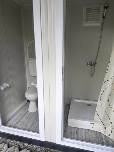 Phòng tắm tại Moto Keja Bieszczady