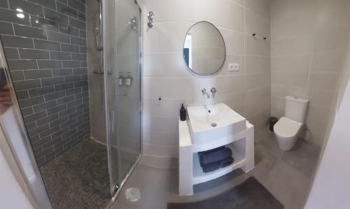 Een badkamer bij Quinta Nova da Machoca