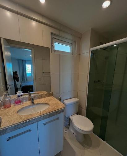 Et badeværelse på Ponta Negra Flat - Melon Flat