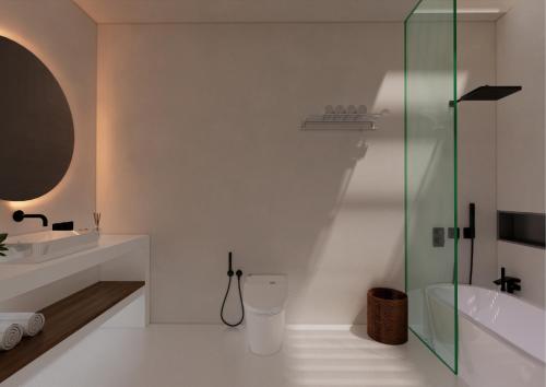 Koupelna v ubytování Soma House