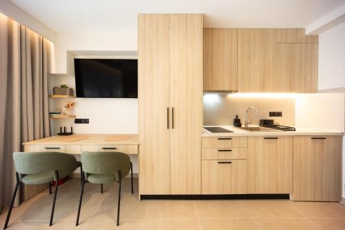 Кухня или мини-кухня в Urban Suite Trikala
