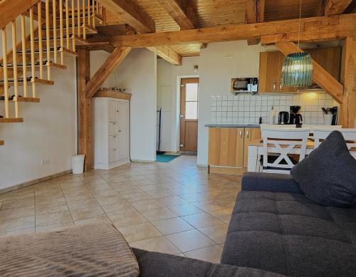 Kuchyň nebo kuchyňský kout v ubytování Hof am Meer "Seefalke"