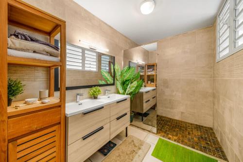 Koupelna v ubytování Villa Rêve Austral