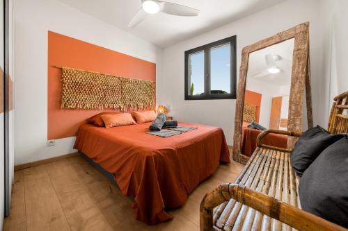 Postel nebo postele na pokoji v ubytování Villa Rêve Austral