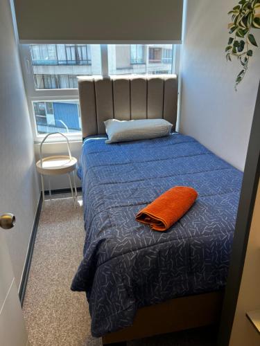 Ένα ή περισσότερα κρεβάτια σε δωμάτιο στο Nuevo departamento rancagua