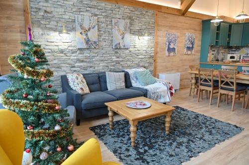 Χώρος καθιστικού στο Villa Raphael near the Pirin Golf Resort