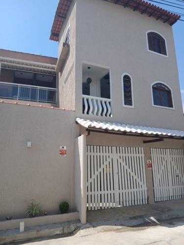 Bygningen som feriehuset ligger i