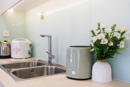 Køkken eller tekøkken på Landmark Horizon Apartment