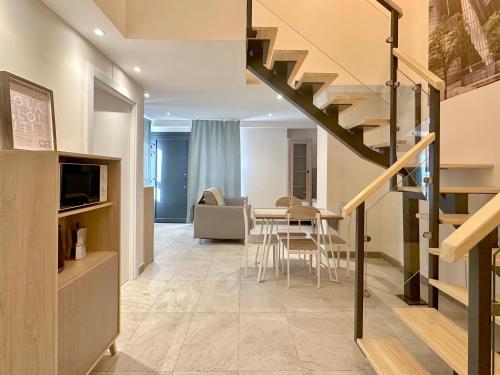 Μια τηλεόραση ή/και κέντρο ψυχαγωγίας στο Modern duplex apartment