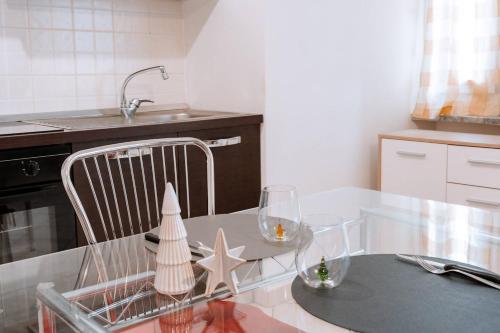 Η κουζίνα ή μικρή κουζίνα στο La Petite Vue Aosta